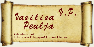 Vasilisa Peulja vizit kartica